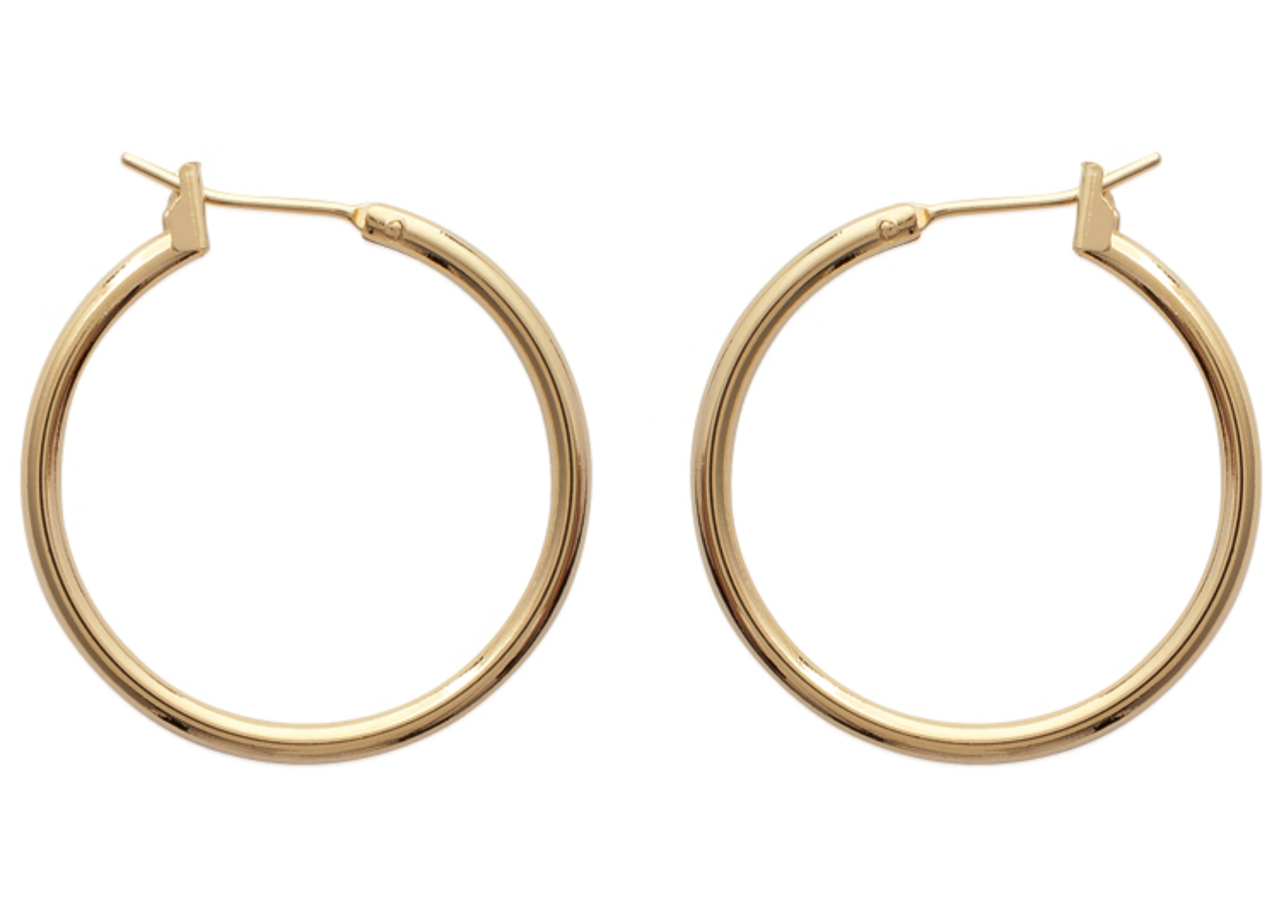 Boucles d'oreilles créoles 25mm plaqué or