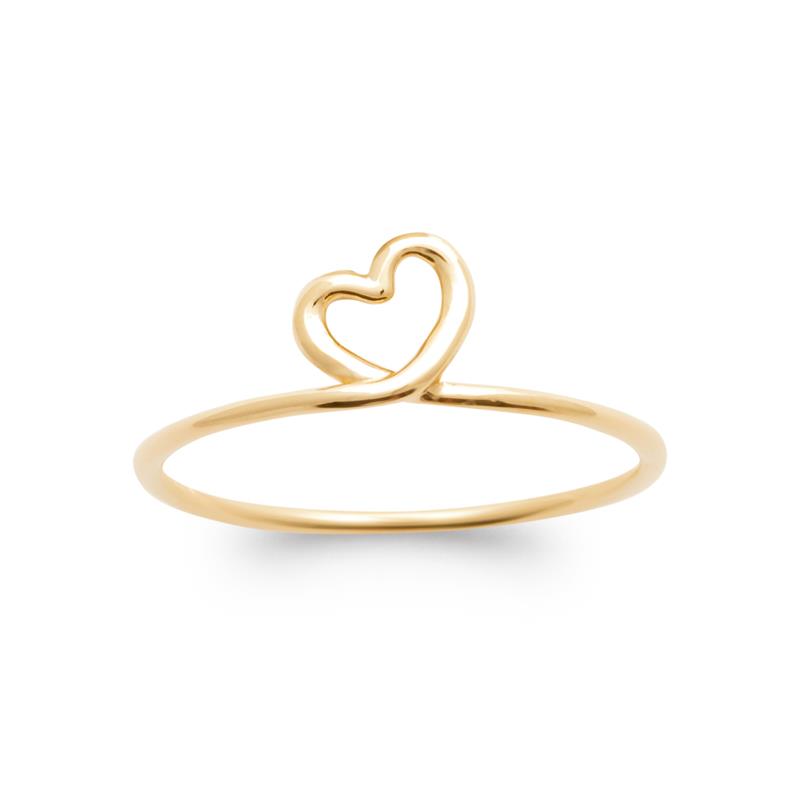 2 pièces Double bague coeur en or pour femmes délicate 14K plaqué or 2 pièces Double bague coeur en or pour femmes délicate 14K plaqué or