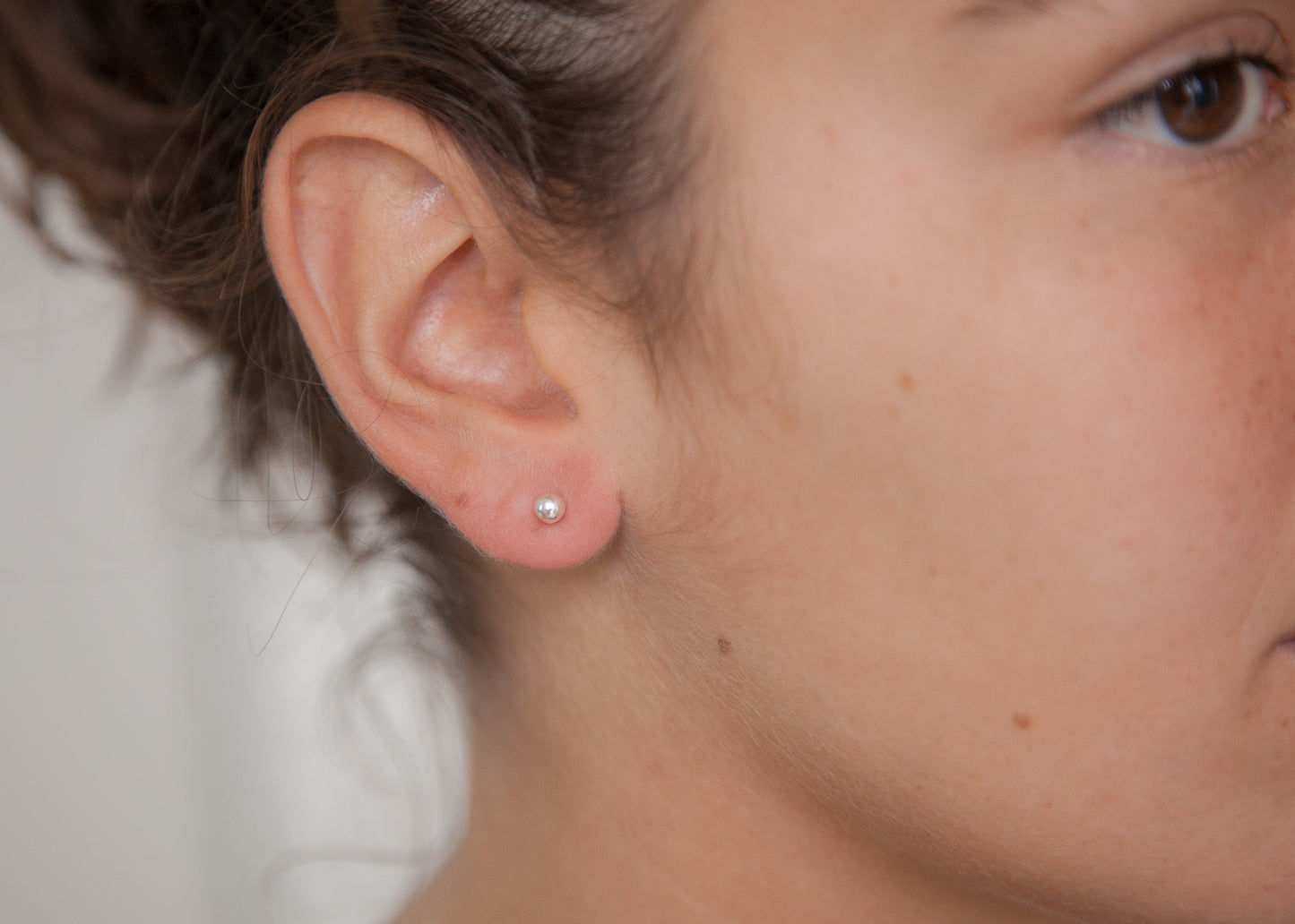 Boucles d'oreilles boules en argent