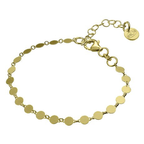 Bracelet pastilles plaqué or