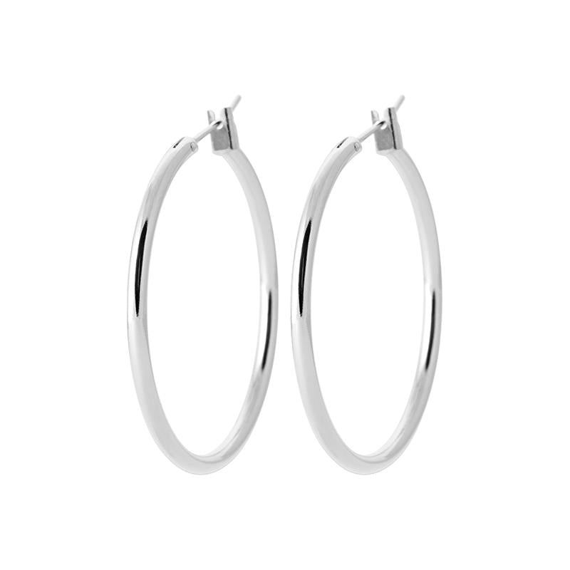 Boucles d'oreilles créoles 3cm en argent