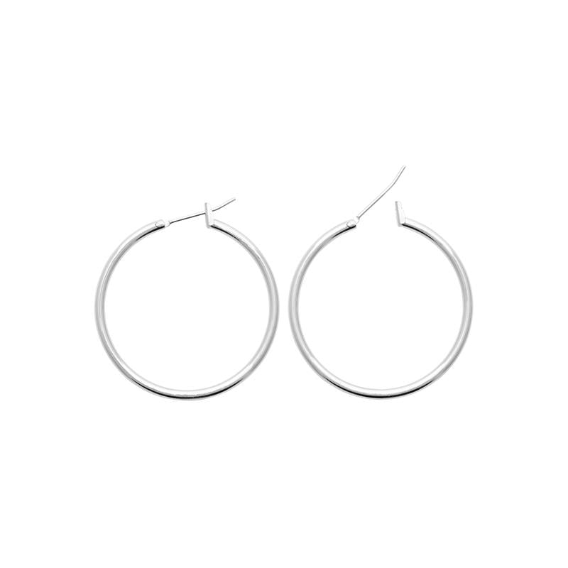 Boucles d'oreilles créoles 3cm en argent