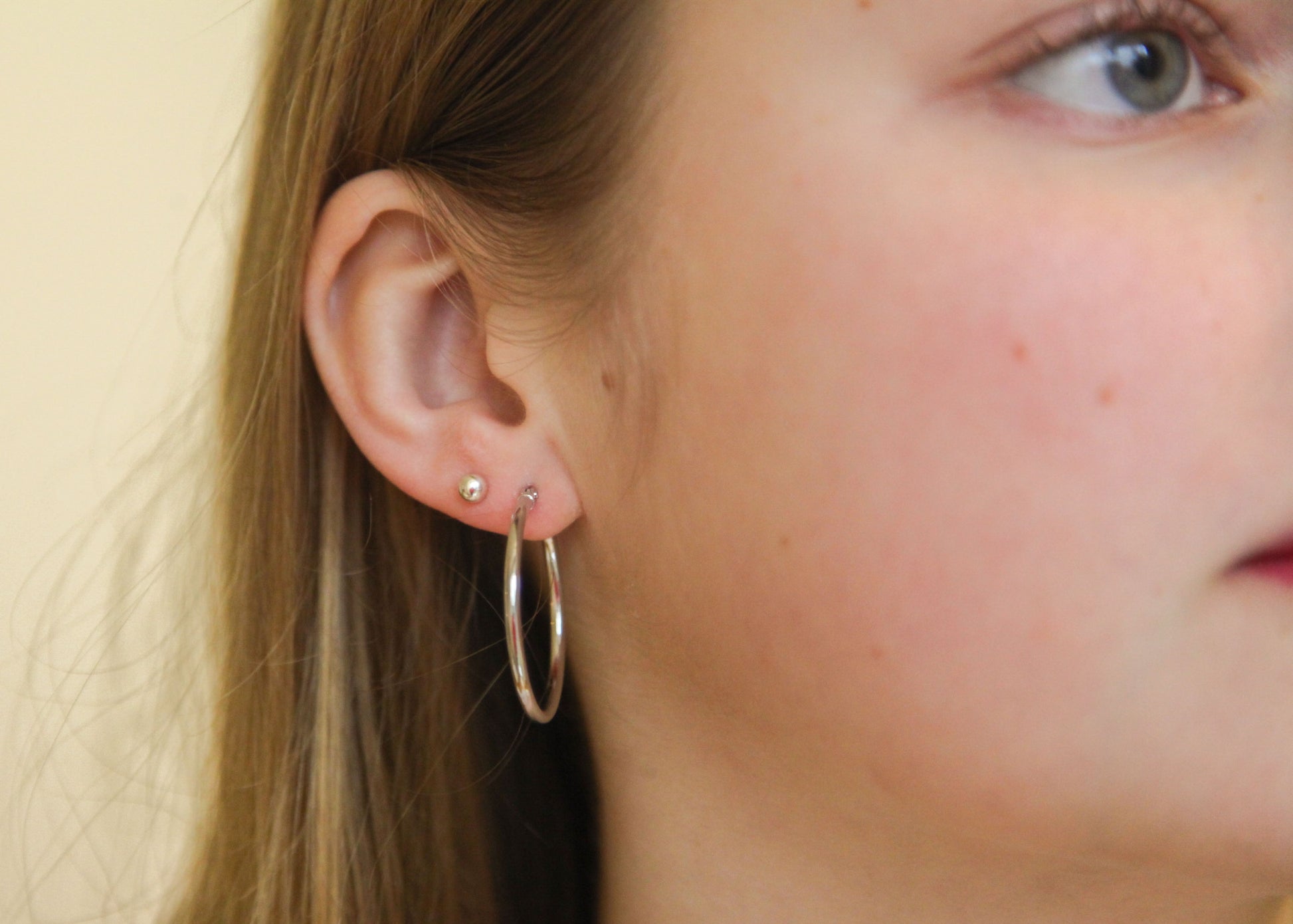 Boucles d'oreilles créoles 3cm en argent