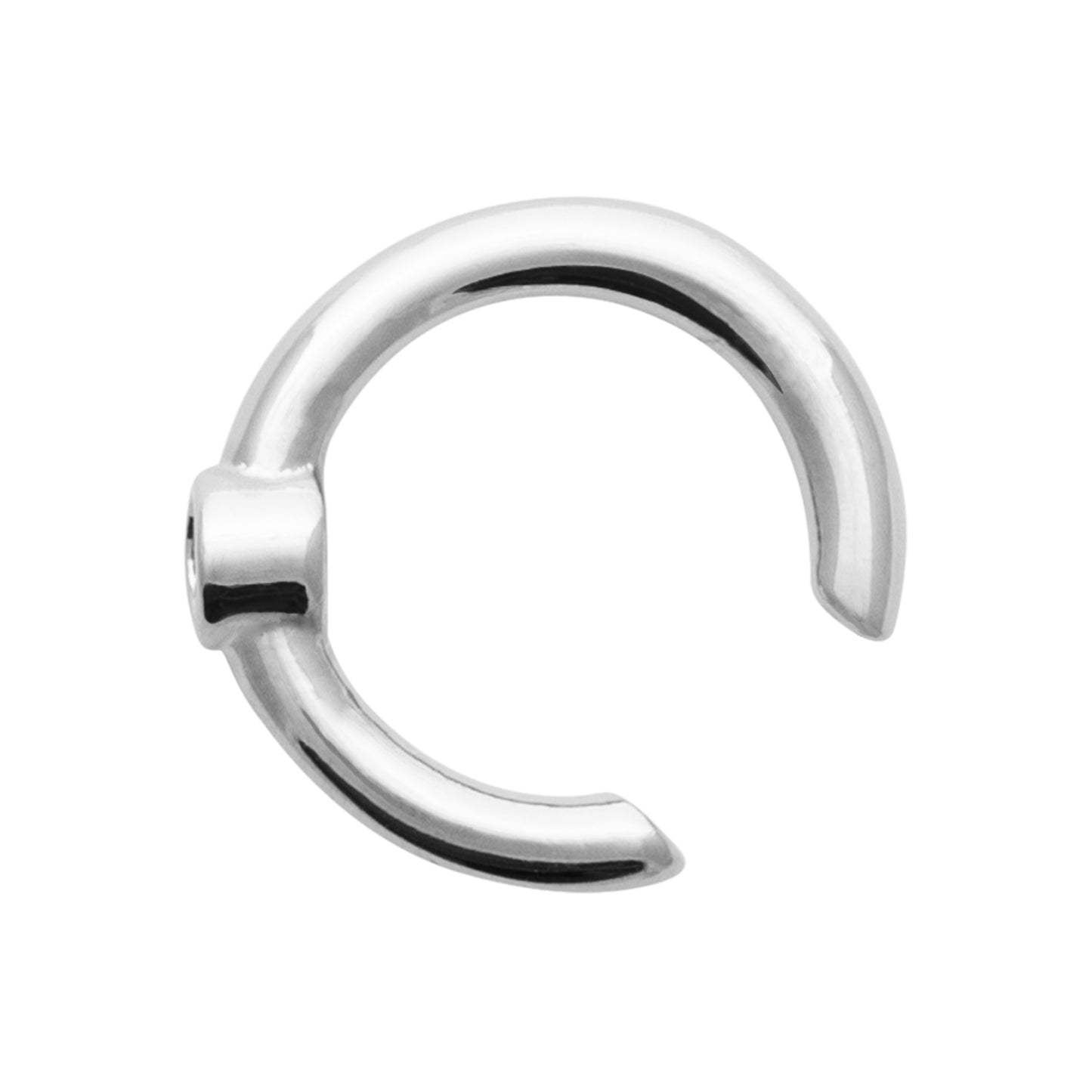 Bague d'oreille Ear cuff petit zircon en argent