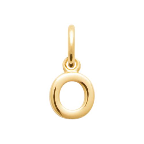 Collier avec pendentif lettre de l'alphabet plaqué or