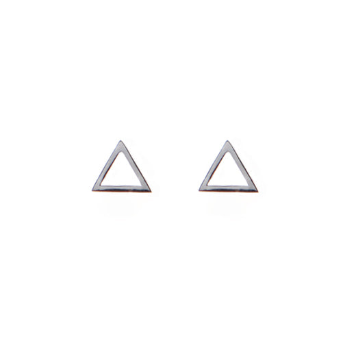 Boucles d'oreille petit triangle en argent