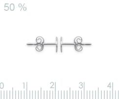 Boucles d'oreille étoile en argent véritable