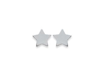 Boucles d'oreille étoile en argent véritable
