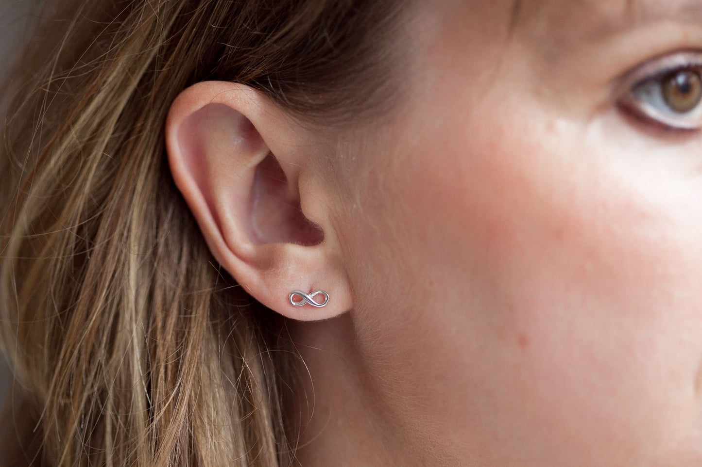 Boucles d'oreilles infini argent