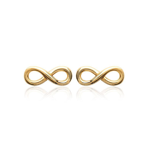 Boucles d'oreilles infini plaqué or