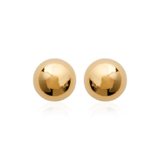 Boucles d'oreilles boules plaqué or