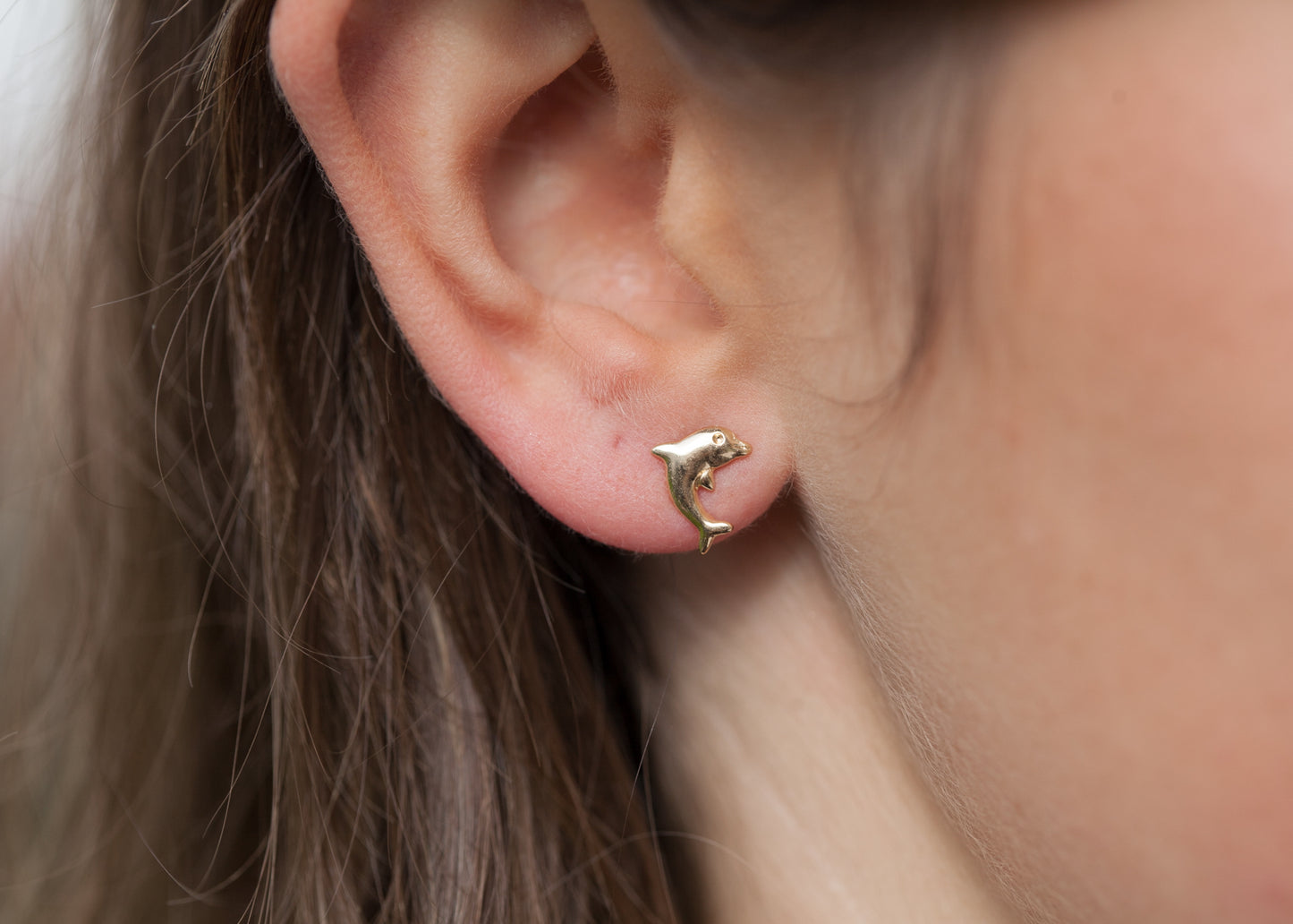 boucle d oreille enfant dauphin or