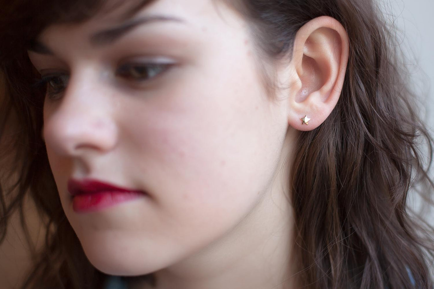 Boucles d'oreilles étoile plaqué or