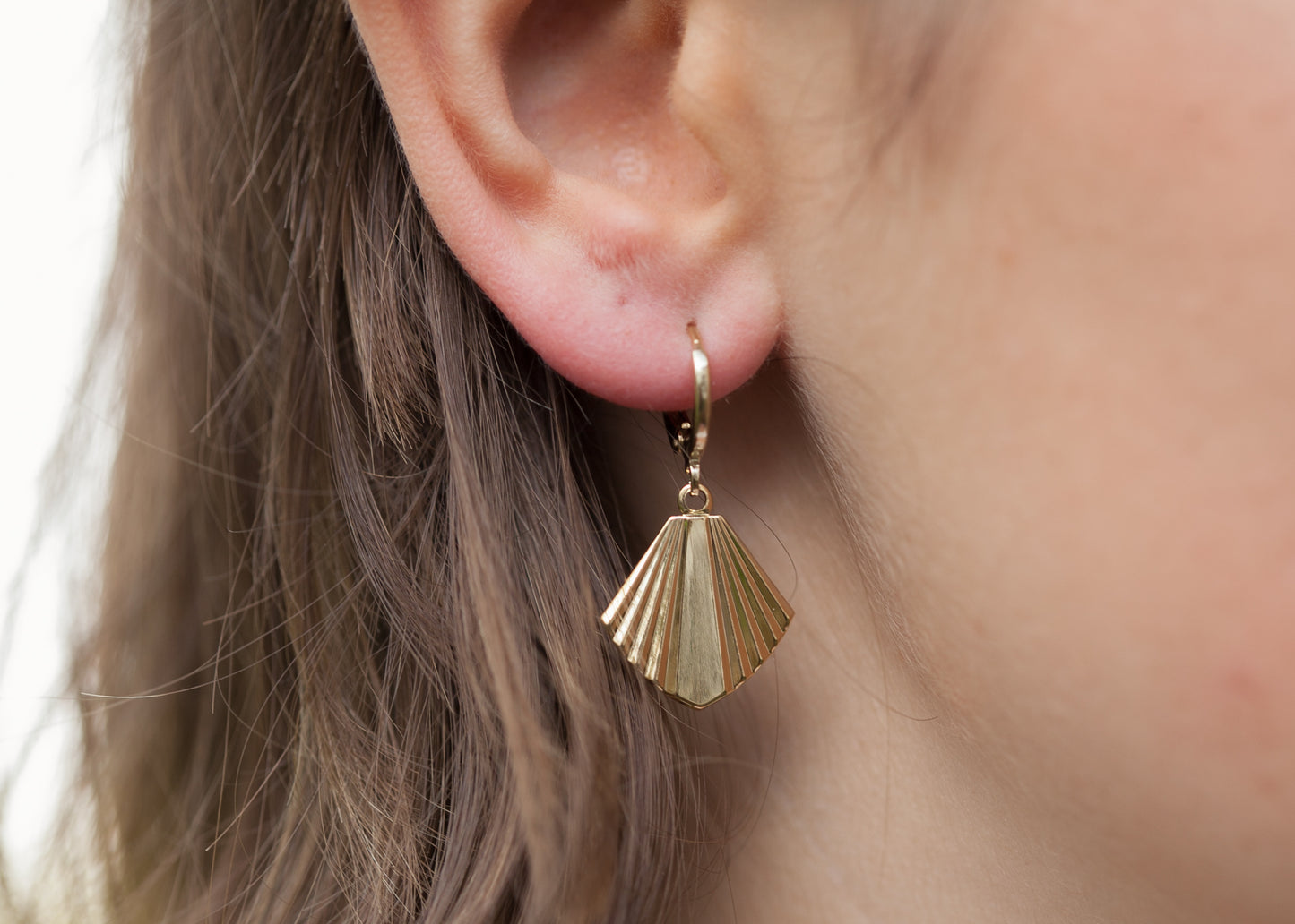 boucles oreilles pendantes plaqué or