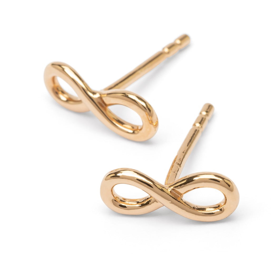 Boucles d'oreilles infini plaqué or