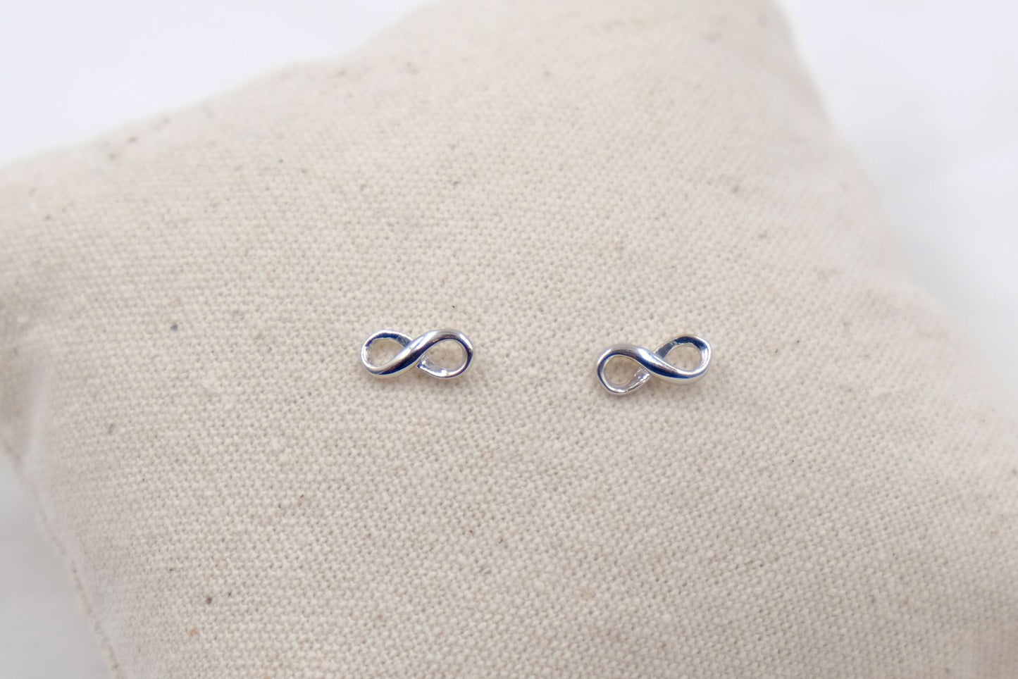 Boucles d'oreilles infini argent