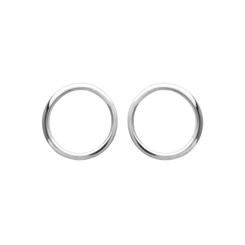 Boucles d'oreilles rond en argent