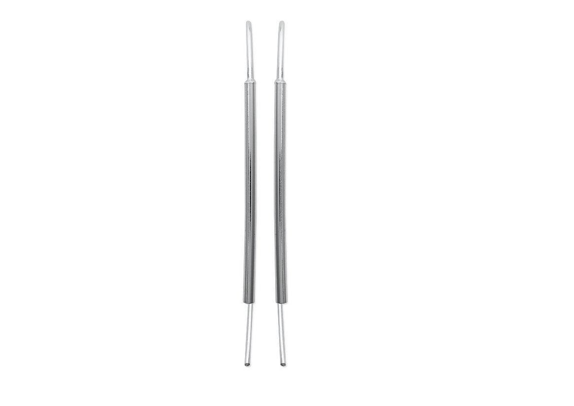 Boucles d'oreilles traversantes minimalistes en argent