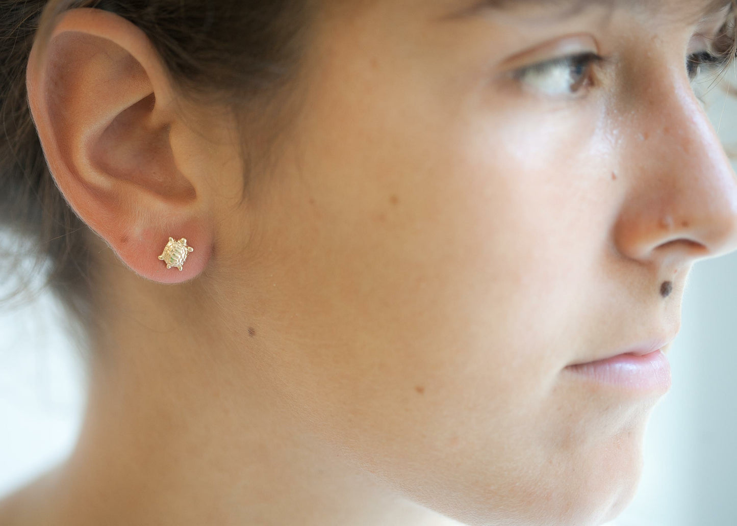 Boucle oreille enfant tortue