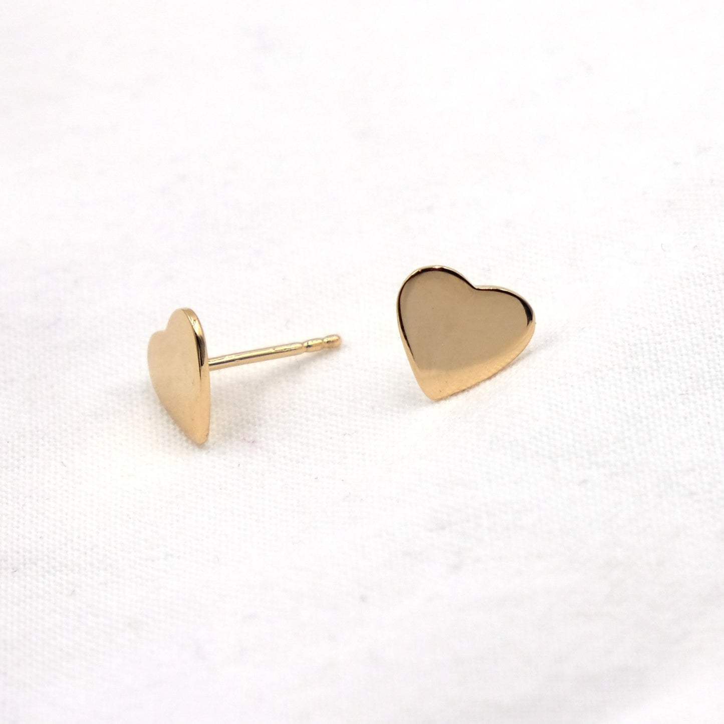 Boucles d'oreilles coeur plaqué or