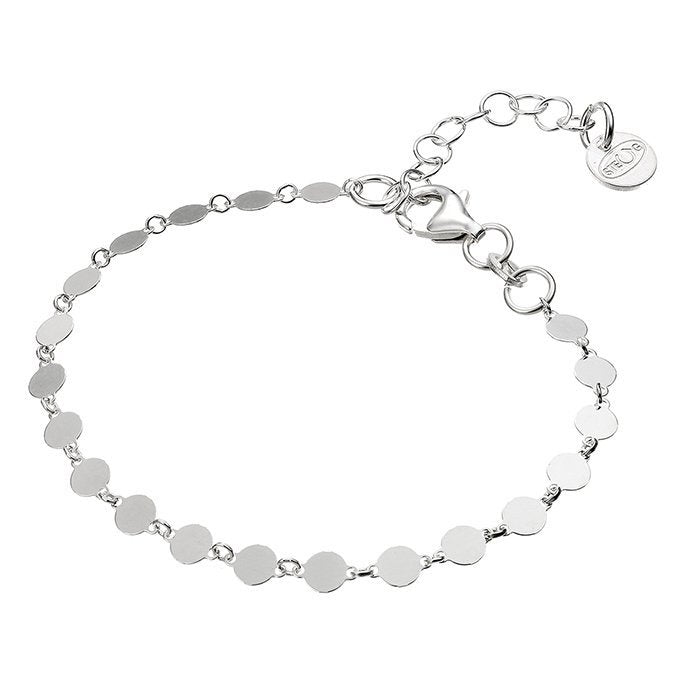 Bracelet pastilles en argent véritable