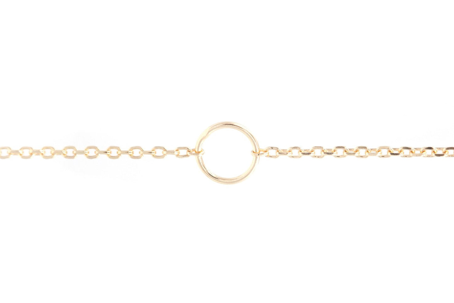Bracelet petit rond plaqué or