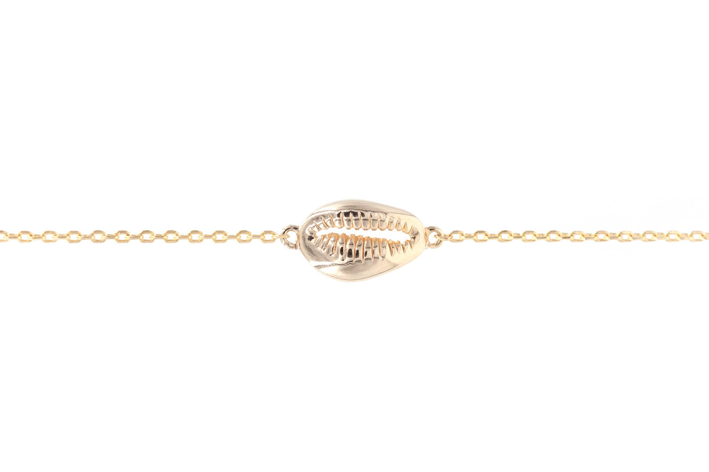 Bracelet coquillage plaqué or