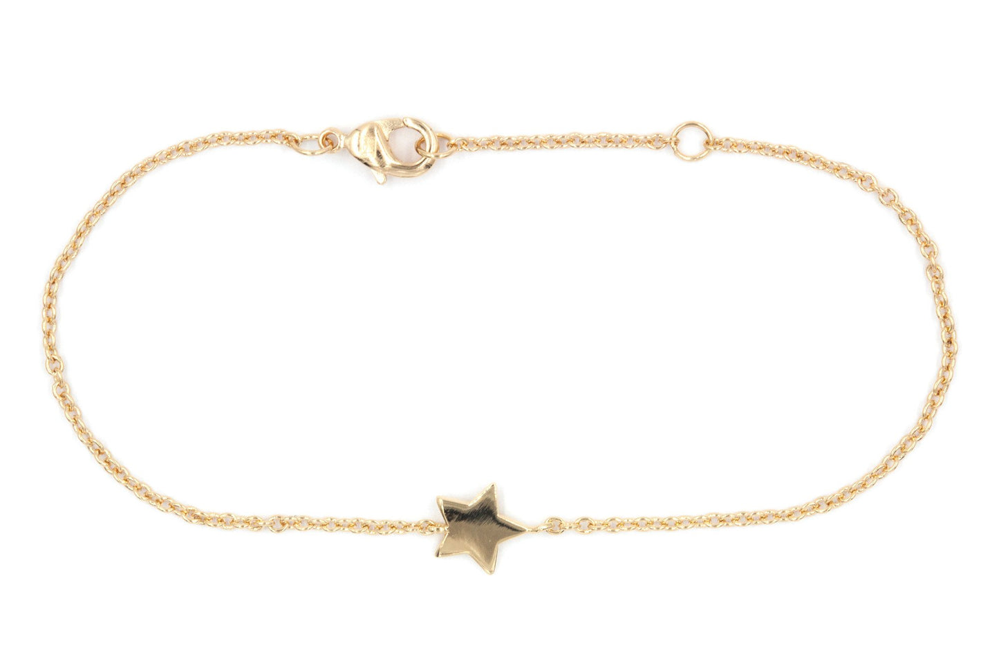 Bracelet une petite étoile en plaqué or
