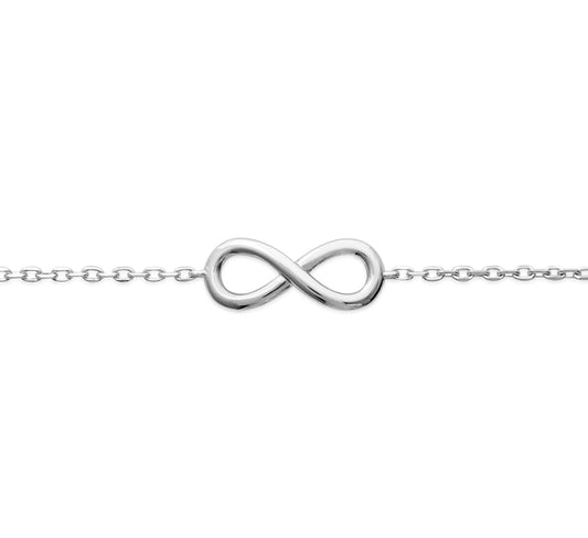 Bracelet infini en argent massif