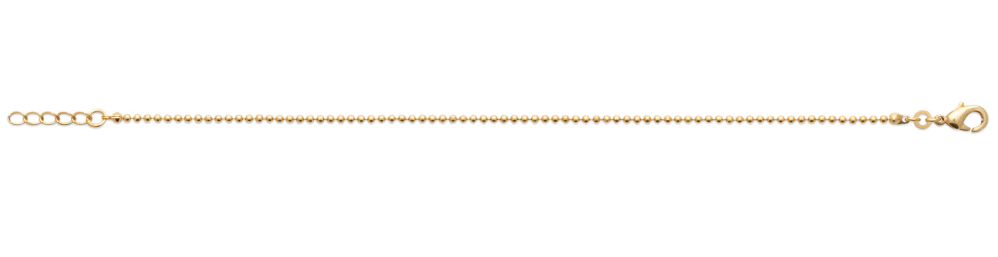 Bracelet petites boules plaqué or