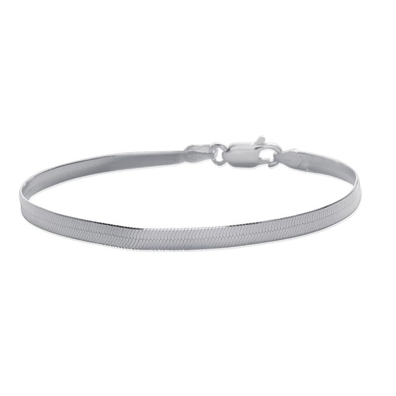 Bracelet maille serpentine en argent