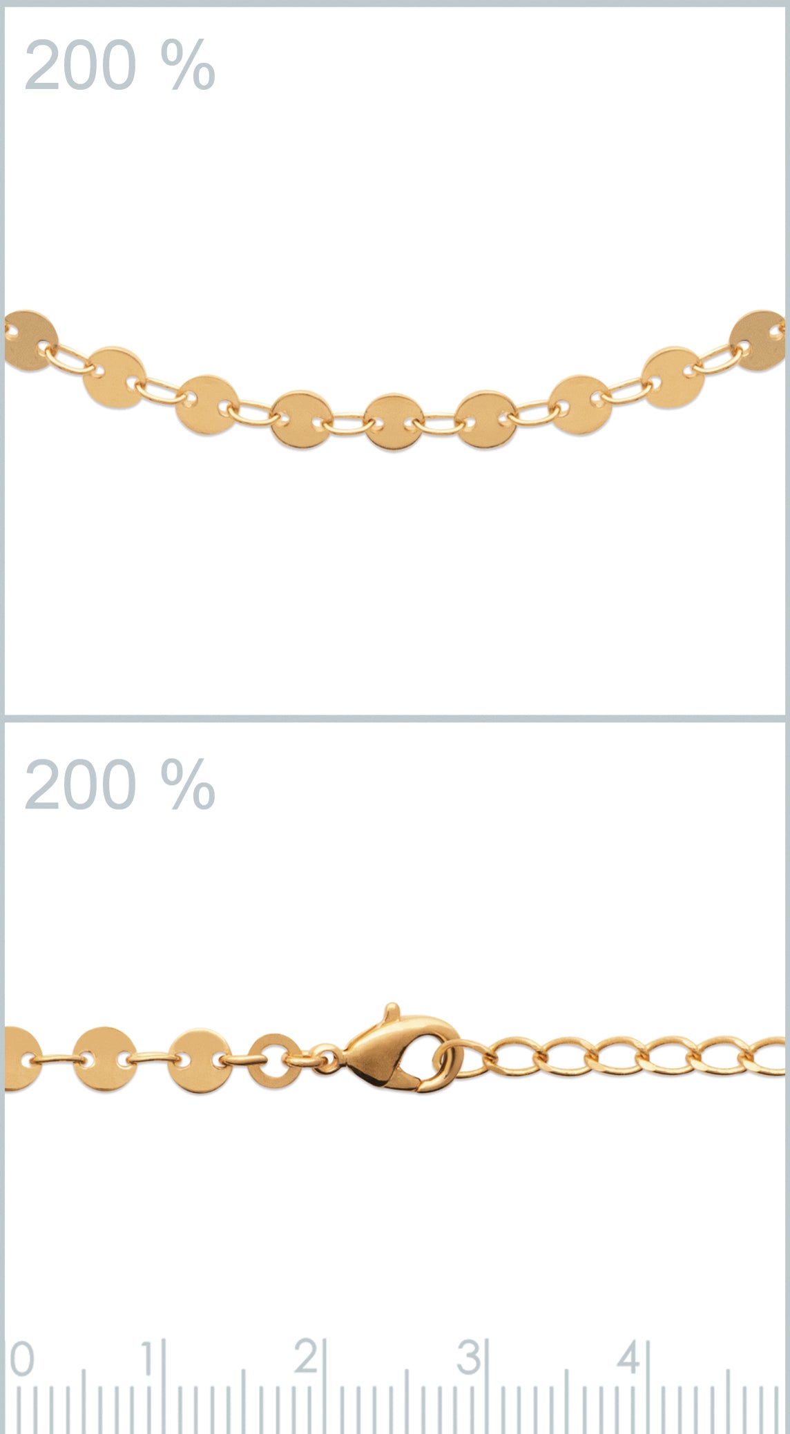 Bracelet pastilles plaqué or 16 carats