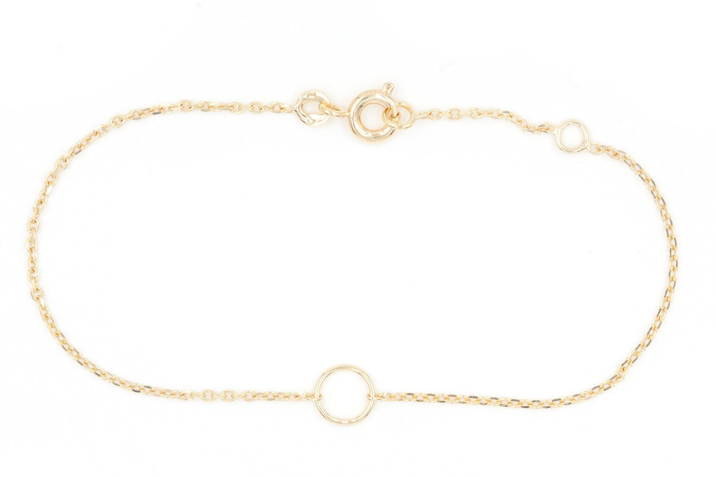 Bracelet petit rond plaqué or