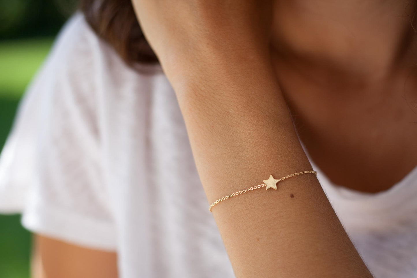Bracelet une petite étoile en plaqué or