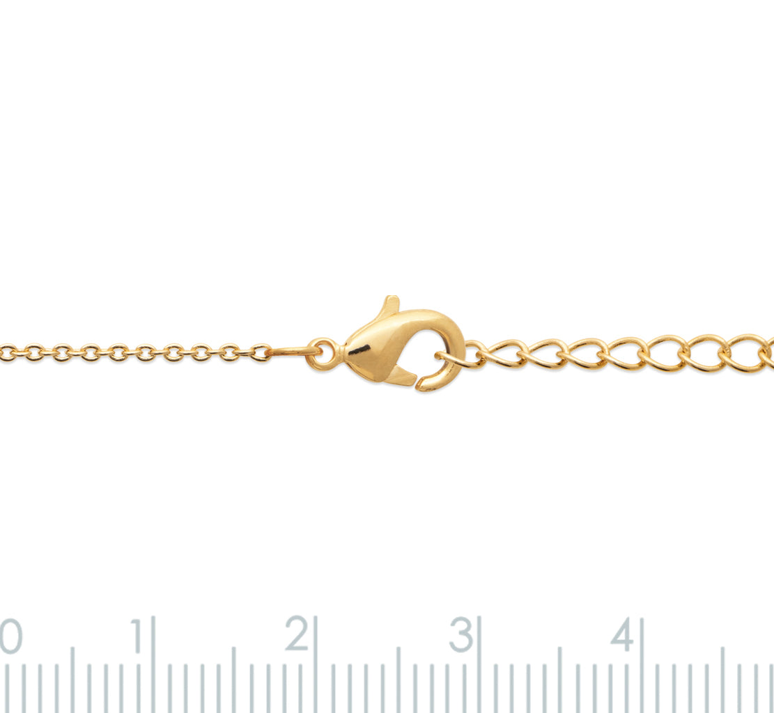 Bracelet pierre naturelle plaqué or 18 carats