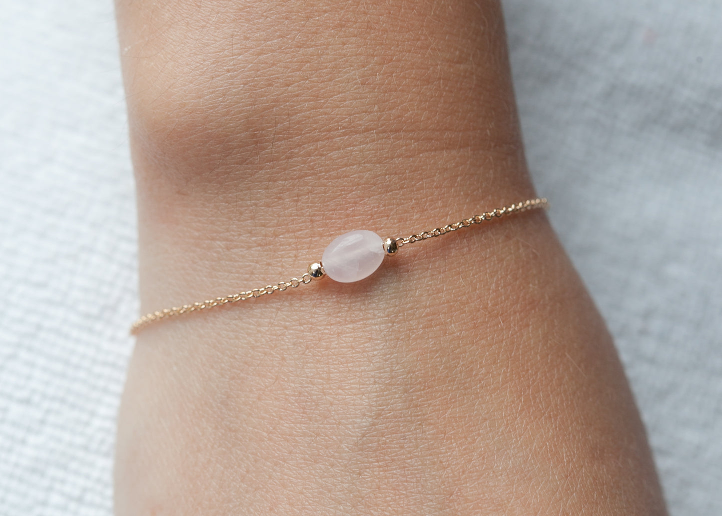 Bracelet quartz rose plaqué or 18 carats