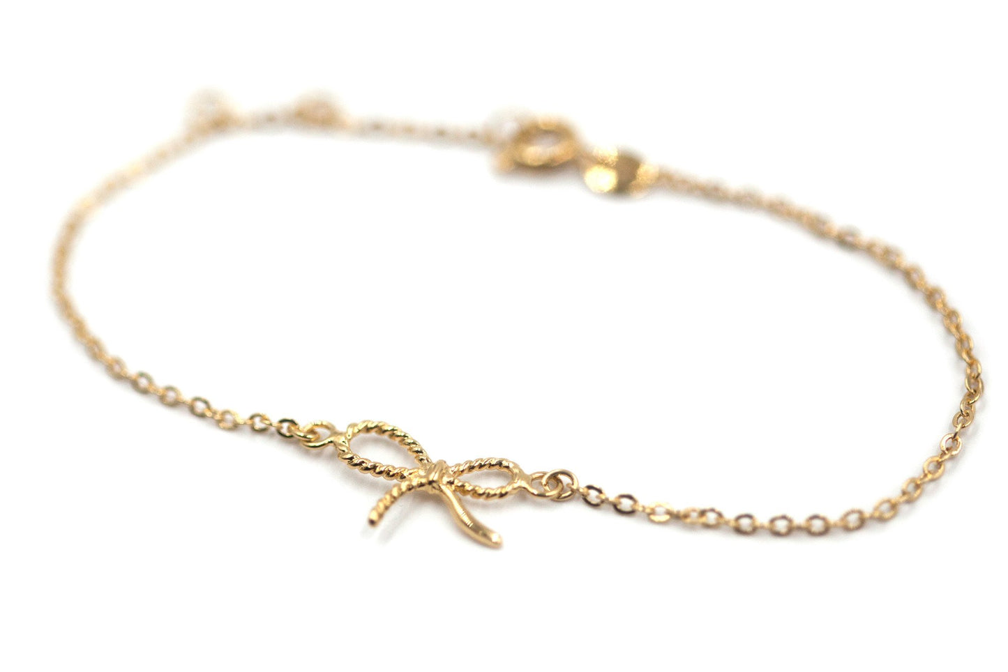 Bracelet noeud plaqué or