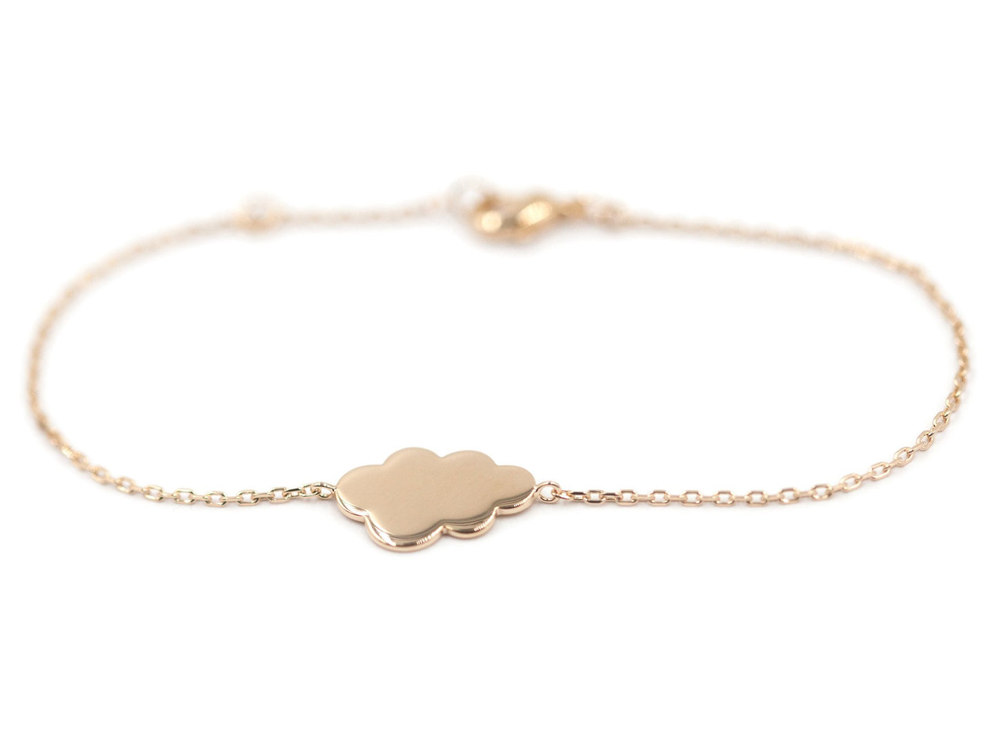 Bracelet avec nuage plaqué or