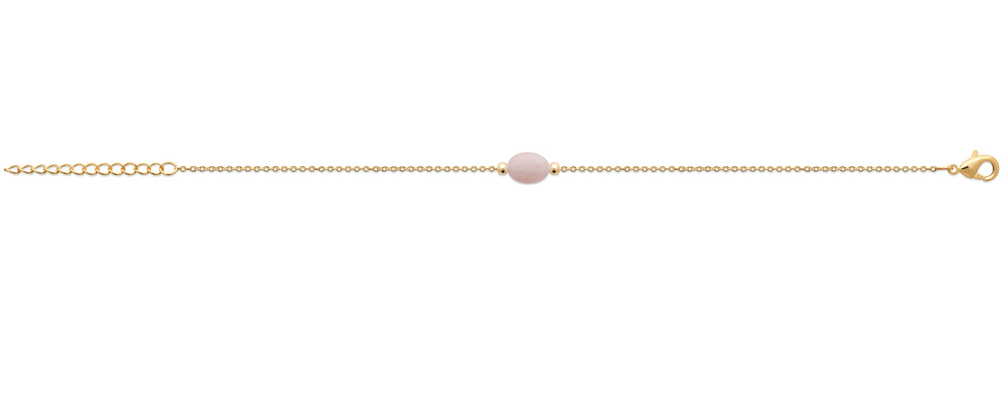 Bracelet quartz rose plaqué or 18 carats