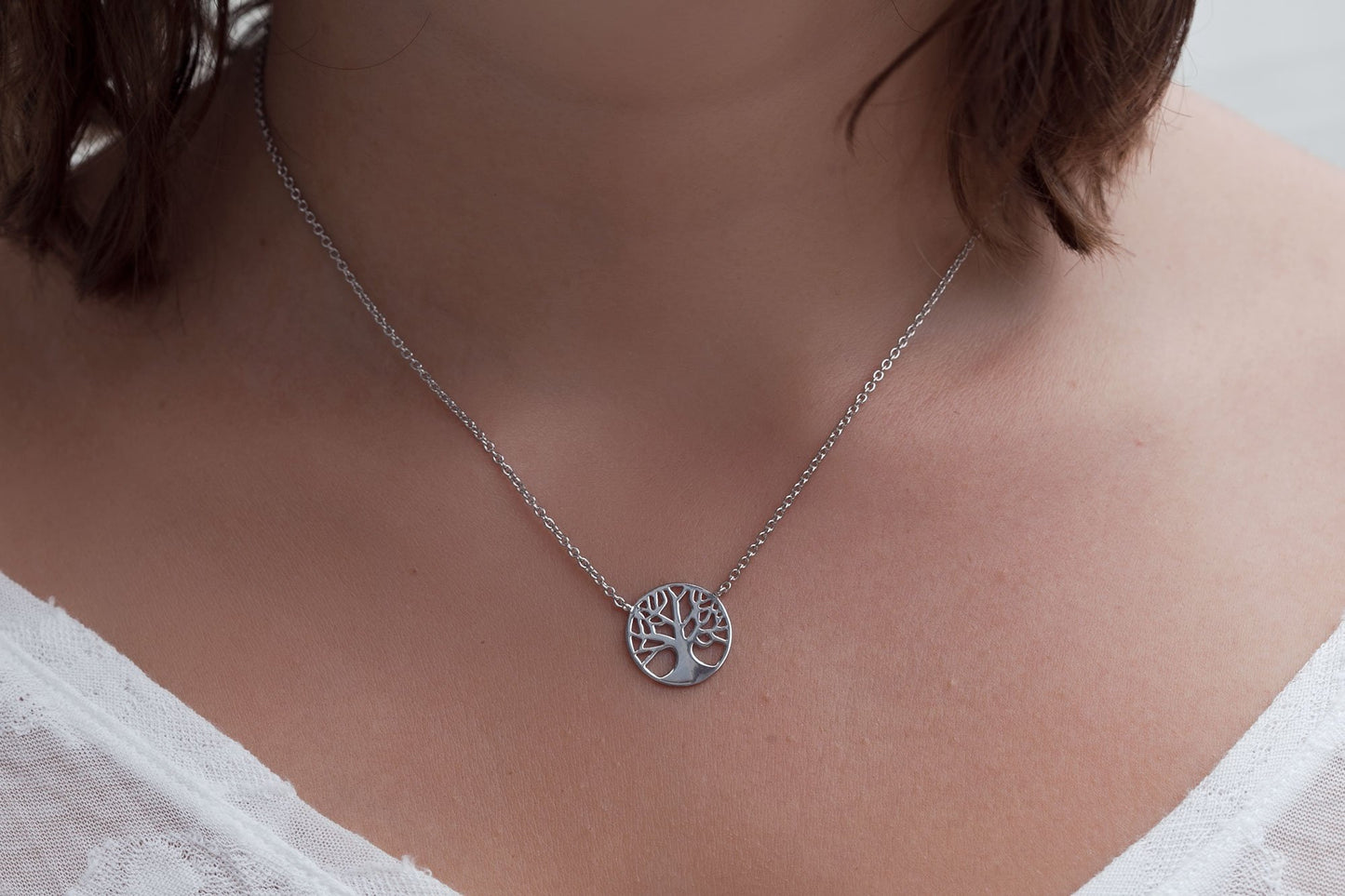 Collier arbre de vie en argent.