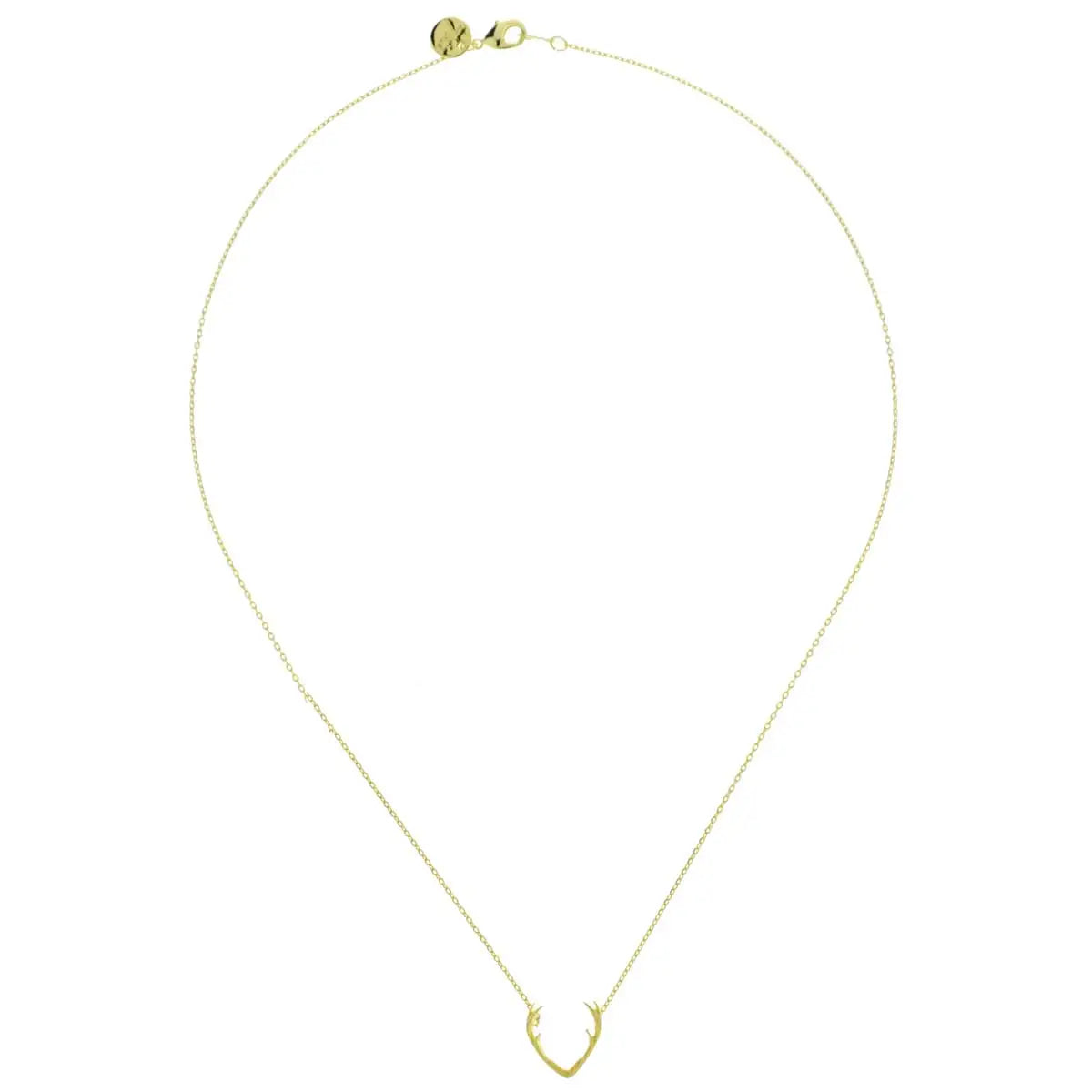 Collier bois de cerf doré 7bis