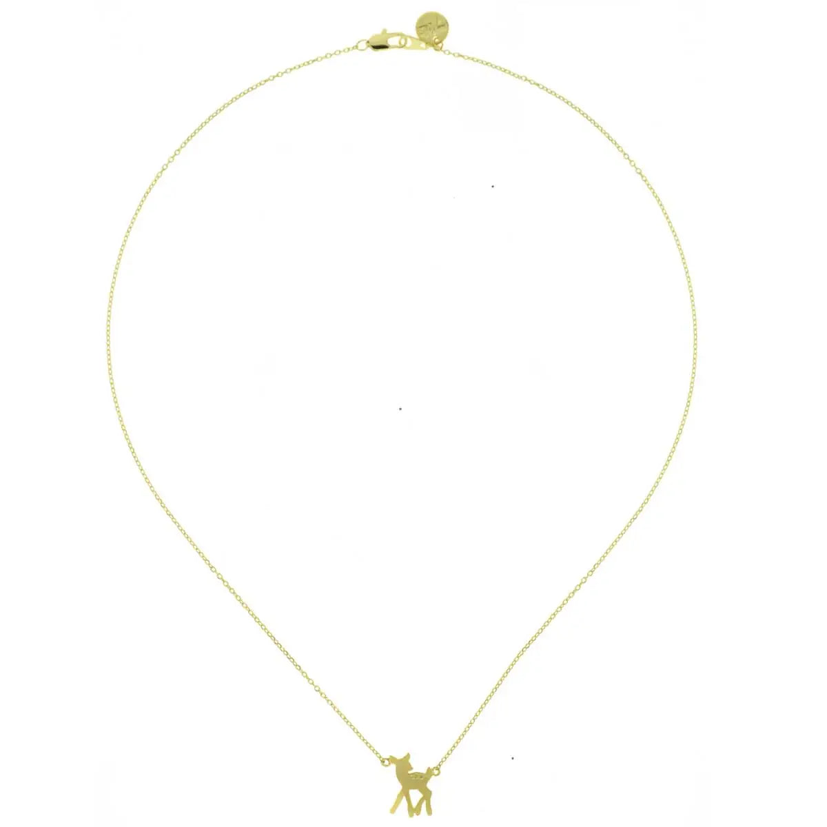 Collier avec petit faon doré