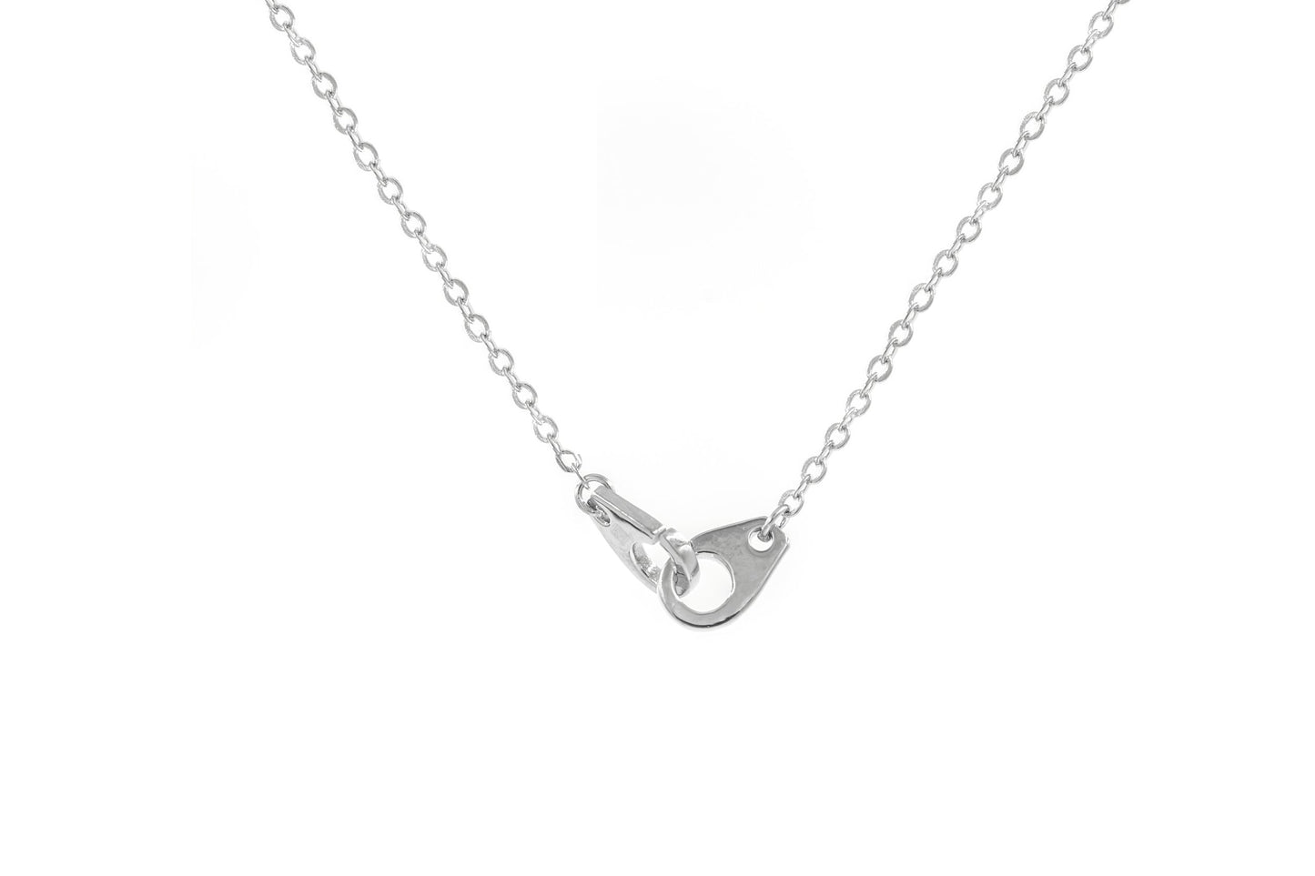 Collier avec menottes en argent véritable