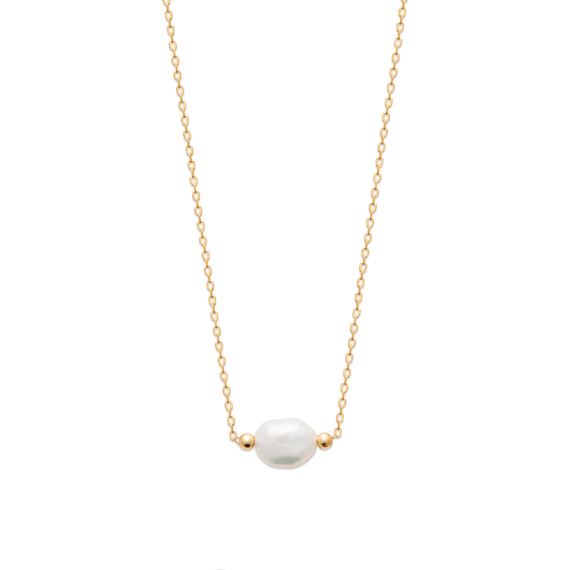 Collier perle de culture plaqué or