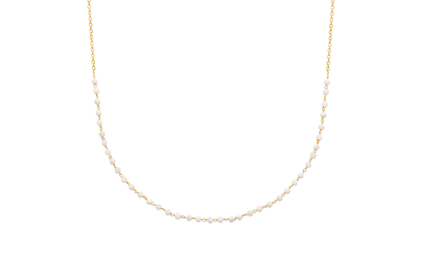 Collier pierres de lune plaqué or