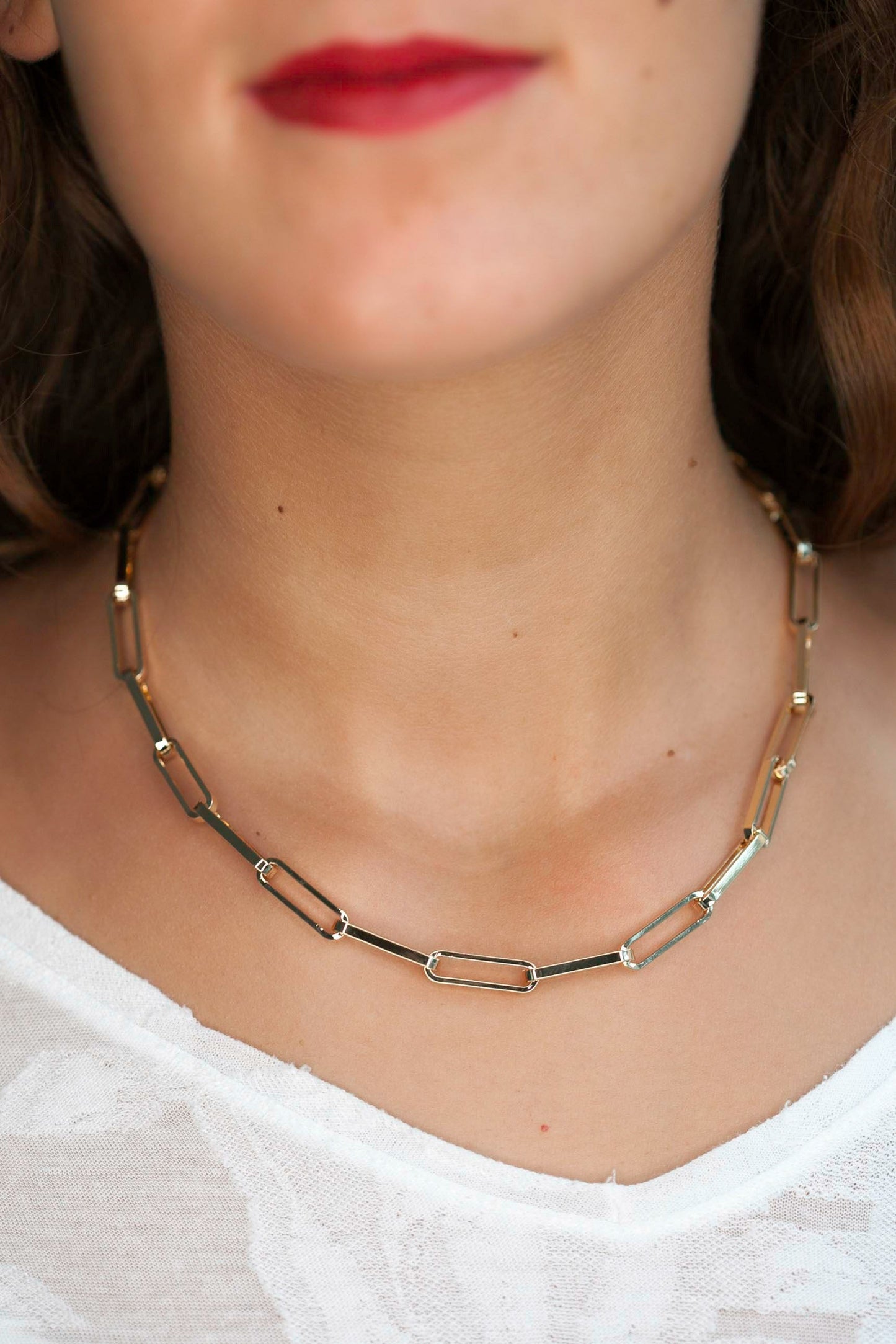 collier chaine plaqué or