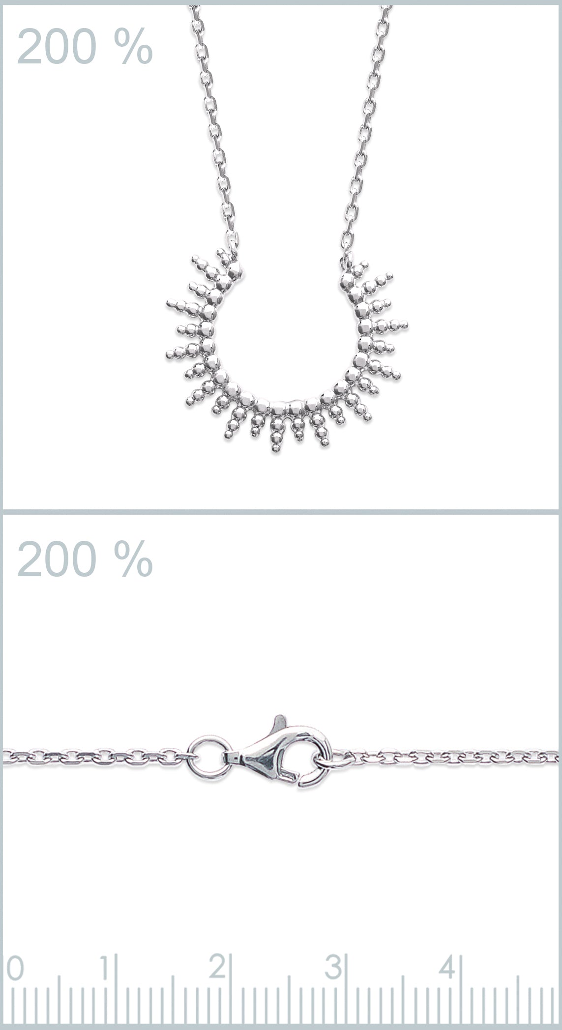 Collier soleil ethnique en argent