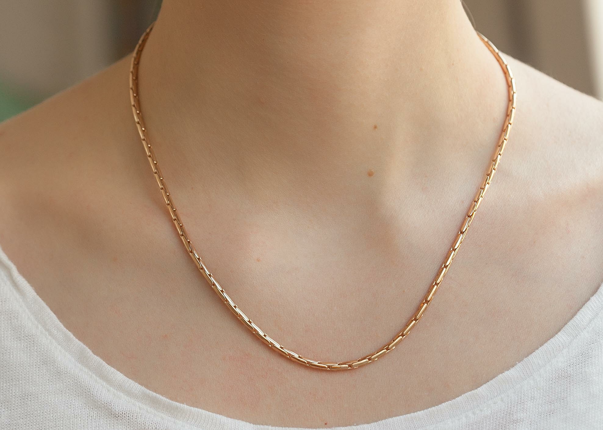Tres Beau Collier Maille 1930 Art Nouveau Plaquer Or 18k Tres Beau Collier Maille 1930 Art Nouveau Plaquer Or 18k