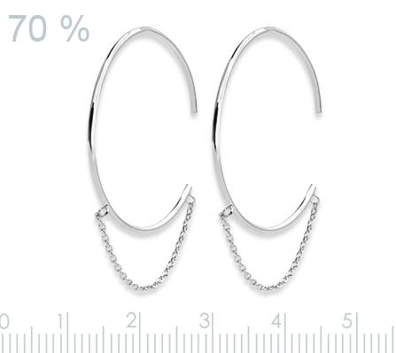 Créoles chainette en argent