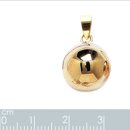 Collier pendentif boule plaqué or